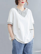 Original T-Shirt mit Streifen und Buchstaben-Print